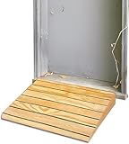 Rampas de Bordillo, Rampa para Sillas, Rampa de entrada for puerta, rampa de umbral for silla de ruedas de madera maciza, rampa/pendiente de escalera con escalones de madera for bicicleta Scooter(60x3