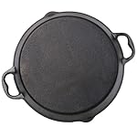 17 inch Pre-Seasoned Cast Iron Skillet with Dual Assist Handles, Heavy Duty Cast Iron Pan for Grill, Stovetop & Induction, Oven Safe Cookware - Image 5