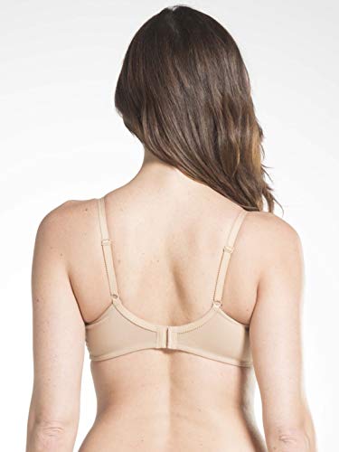 Image of Jockey ES19 Women's Wirefree Non Padded Super Combed Cotton Elastane Stretch Full Coverage Plus Size Bra with Lace Styling and Adjustable Straps