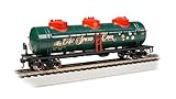 Bachmann Trains - 40’ Three-Dome Tank CAR - MRS. Claus' Spiced Cider #2162 - HO Scale