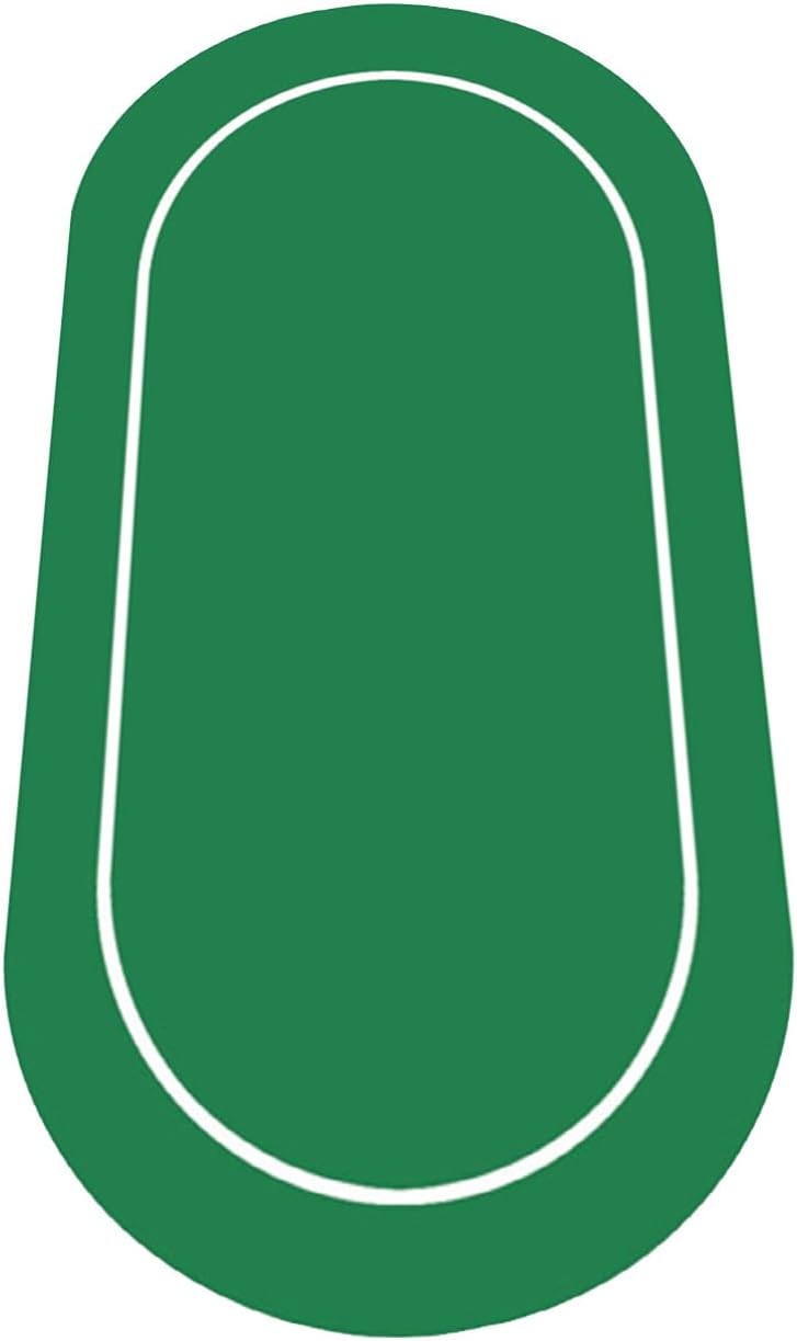 nuveti 79 x 40 Foldable Texas Poker Card Tabletop Layout Portable Anti-Slip Rubber Board Game Mat Smooth Premium Surface, Noise Reduction Poker Mat for Table