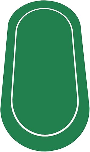 Miniatura 10 de nuveti 79 x 39 cartas de póquer plegables de Texas Poker con diseño de mesa, portátil, antideslizante, tapete de juego de mesa de goma suave