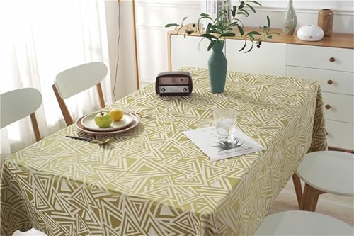 Nappe rectangulaire jacquard haut de gamme en polyester à motif géométrique - 4
