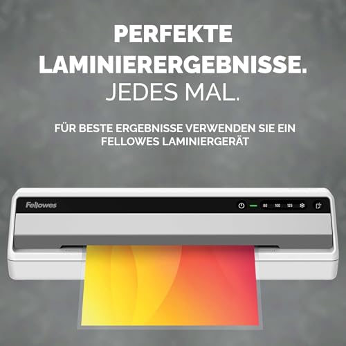 Fellowes A3 Laminierfolien – 50 Stück glänzend – Laminiertaschen für Zuhause, Schule & Büro – Ideal für Poster, Schilder & Dokumente – Kompatibel mit allen Laminiergeräten