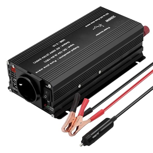 Convertisseur tension 12V 220V résout vos pannes de batterie d'ordinateur en voiture avec USB 3.1A