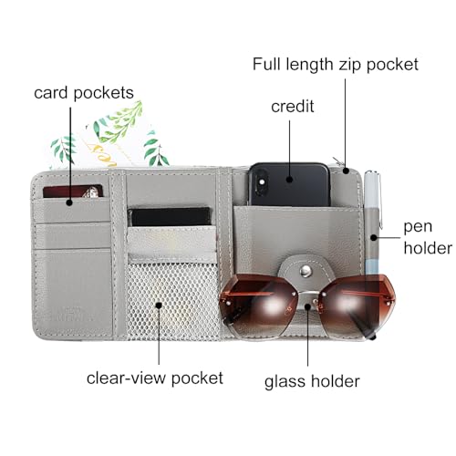 Boao BOAO-VISOR ACCESSORIES-V22 2 Packs Car Sun Visor Organizer thumb #4