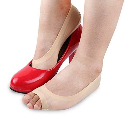 ACP ACUPRESSURE Fish Head Open-Toed Foot Boat Slip Socks Arch Support Pain Relief Foot Massager 2Pc