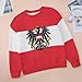KAOEOSI Austrian Coat of Arms Eagle Flag Pullover Sweatshirts for Women Long Sleeve Crewneck Shirt XL