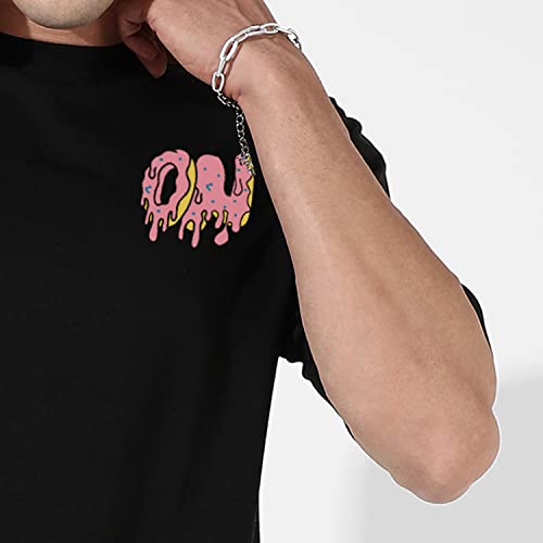 Image of Campus Sutra Men's Oversized Pajama Set For Casual Wear | Cotton Poly Lycra Fabric | Clothing Set Crafted With Comfort Fit & High Performance For Everyday Wear