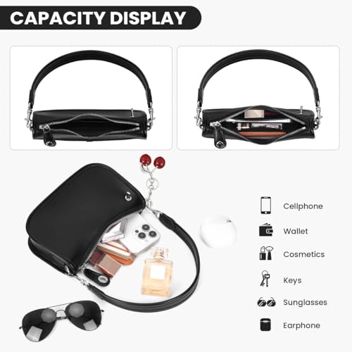 Image of Shoulder Bag Purses for Women - Small Handbags PU Leather Shoulder Purse Trendy Designer Underarm Bags