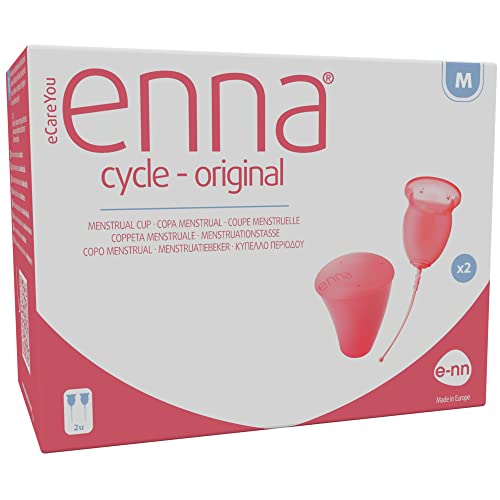 Enna Cycle - Conjunto de 2 Copos Menstruais e Caixa Esterilizadora