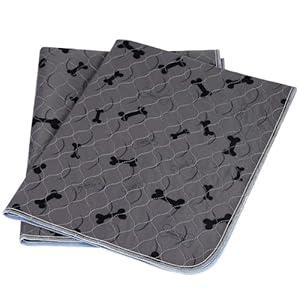 Washable Dog Pee Pads with Free Grooming GlovesNon Slip Dog Mats with Great Urine AbsorptionReusable Puppy Pee Pads for WhelpingPottyTrainingPlaypen