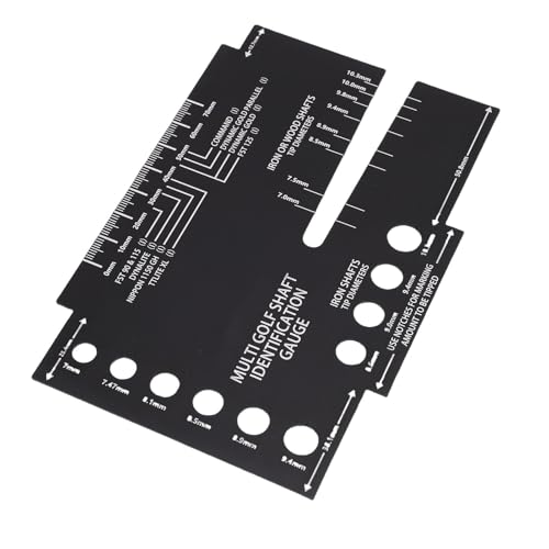 POENVFPO Golf Shaft Gauge, Heavy Duty Aluminum Identification Tool for
