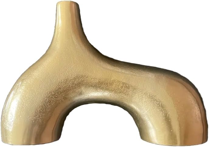 Hand Casted Tremont Aluminium Vases 30X10X23M - Gold Quality Material, Sleek and contemporary design, durable and long lasting life, with antislip base and fade resistant finish.