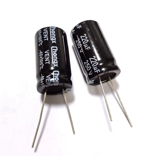 Condensateur électrolytique 220uF 250V en aluminium à faible ESR pour audio