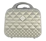 [KOSMETIKKOFFER] Der Camomilla MILANO Silber Kosmetikkoffer ist aus festem Material hergestellt und kann als Reisegepäck verwendet werden.