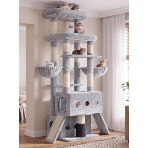 Multi-Level Cat Tree with Cozy Condos