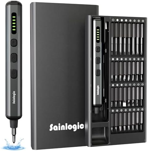 Sainlogic Electric Screwdriver, 68 in 1 Screwdriver Set, 3.7V Min...