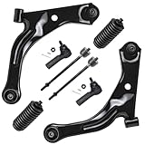 Detroit Axle - 8pc Front End Suspension Kit for Ford 2009-2012 Escape, 2010-2011 Mazda Tribute Mercury Mariner, 2 Lower Control Arms with Ball Joints 4 Inner and Outer Tie Rods 2 Boots Replacement