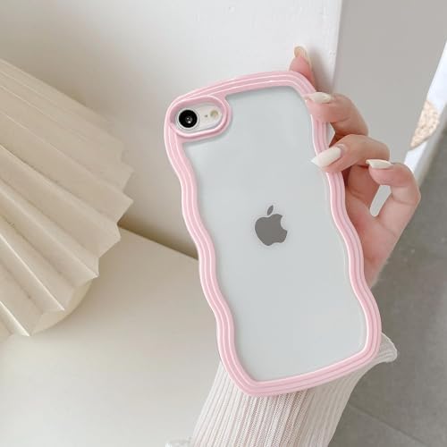 Amazon.co.jp: iphone7/8/SE2/SE3 ケース 韓国 おしゃれ シンプル 波状 