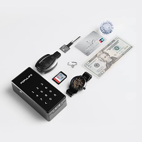 Populife Key Lock Box For Outside, Ip66 Waterproof Lock Box For House Key Car Key Personal Items, Hide A Key Outdoor, Electronic Digital Lockbox With Larger Storage #TOP5