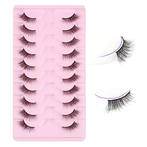 Oreola Medias Pestañas Naturales Wispy 3/4 Pestañas Postizas(076)