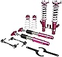 Godspeed MSS0680-B MonoSS Coilover Lowering Kit, Fully Adjustable, Ride Height, Spring Tension And 16 Click Damping, compatible with Mazda Mazdaspeed 3 (BL) 2010-13