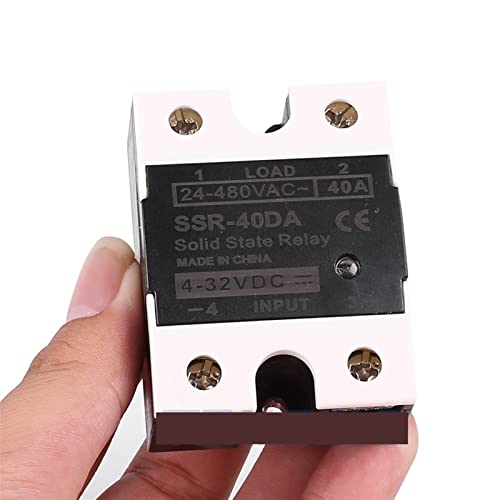 Relais à semi-conducteurs SSR 10DA commande 4-32VDC et sortie 24-480VAC pour automatisme