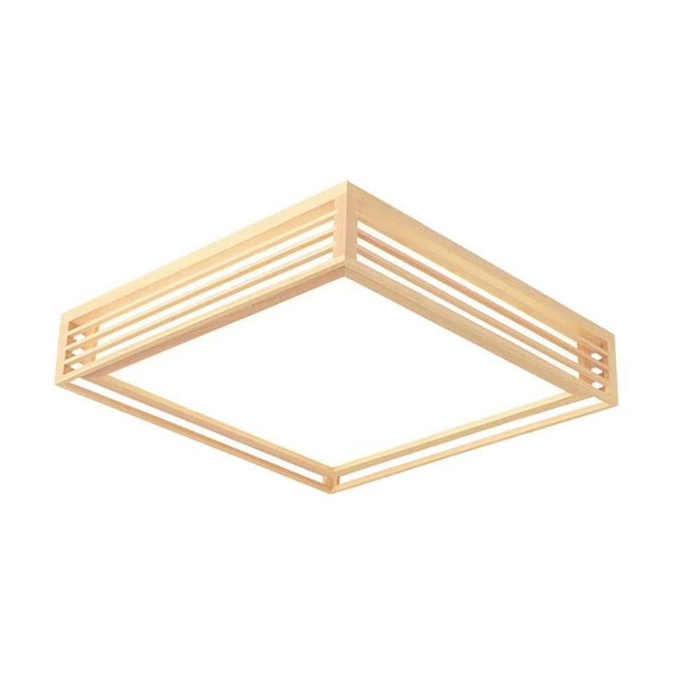 Lámpara de techo de madera noble japonesa con iluminación LED de alta gama 8