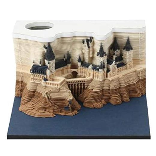 Pappersanteckningar Konst Byggsten 3D Dekoration Sticky Notes Stickers Sticky Notes för lärare Vänner Kollegor Hogwarts Castle Memo