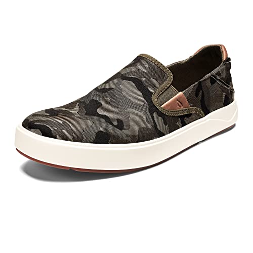 Image of OluKai Lae'ahi Pa'i Men's Slip On Sneakers, Lightweight Barefoot Feel & Breathable All-Weather Shoes, Drop-in Heel & Comfort Fit