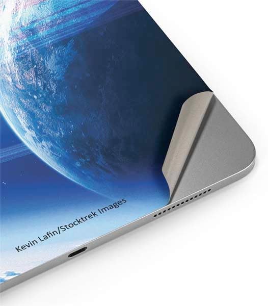Skinit Decal Tablet Skin Compatible with iPad Air 11in (2024-2025) - Officially Licensed View of a Planet as it Looms in Close Orbit and with Rings Design