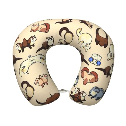 Almohada de poliéster negra para cuello soporte
