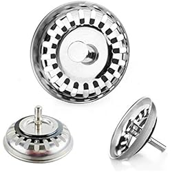 Desague Fregadero Amazon JZK Tapón fregadero acero inoxidable fregadero filtros cocina 79 mm para cocina baño ducha pantalla residuos tapón