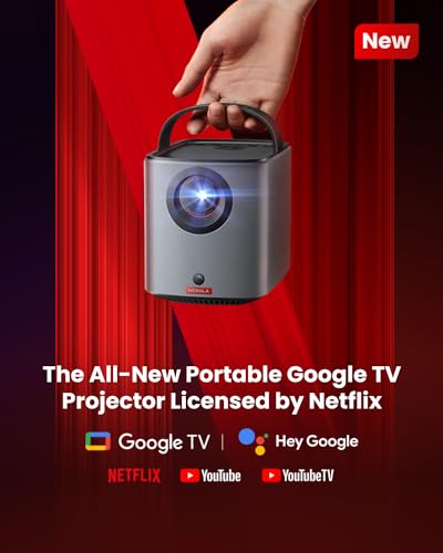 NEBULA Anker Mars 3 Air 1080p Mini Projector, Smart 400 ANSI-Lumen Portable Projector with Google TV, Wi-Fi, Dolby Digital, 2×8W, 150-Inch Picture, Built-In Battery with 2.5-Hour Playtime - Image 4