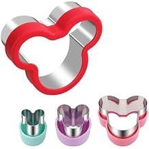 طقم قوالب البسكويت وقواطع البسكويت من ALLTOP Mouse مصنوع من الفولاذ المقاوم للصدأ المتين، صالح للطعام، مع أغطية أمان للخبز والمتعة في الأعمال اليدوية