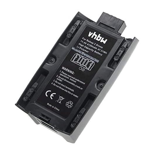 vhbw Batterie Compatible avec Parrot Bebop 2 Power Drone (4150mAh, 11,4V, Li-polymère)