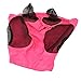 Rengue Horse Fly Mask, Breathable Elastic Mesh, Protect Ears, Suitable for All Horses, Resistance (Rose Red)