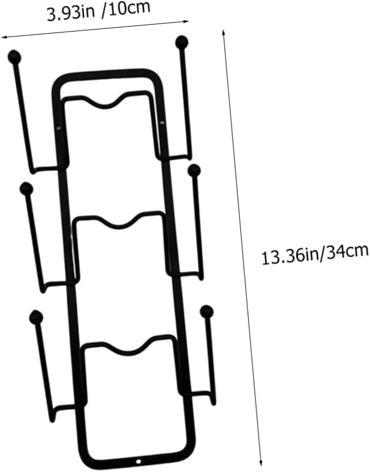 Unomor 2pcs Wear-resistant Pot Lid Organizer Wall-mounted Storage Rack for Kitchen Punch Design for Efficient Utensil Management Stylish and Space-saving for Pots and Pans