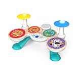 Baby Einstein Batería Together in Tune, Connected Magic Touch, 4 Modos de Juego y 10 Melodías, Control de Volumen, Juguete de Madera, a Partir de 12 Meses