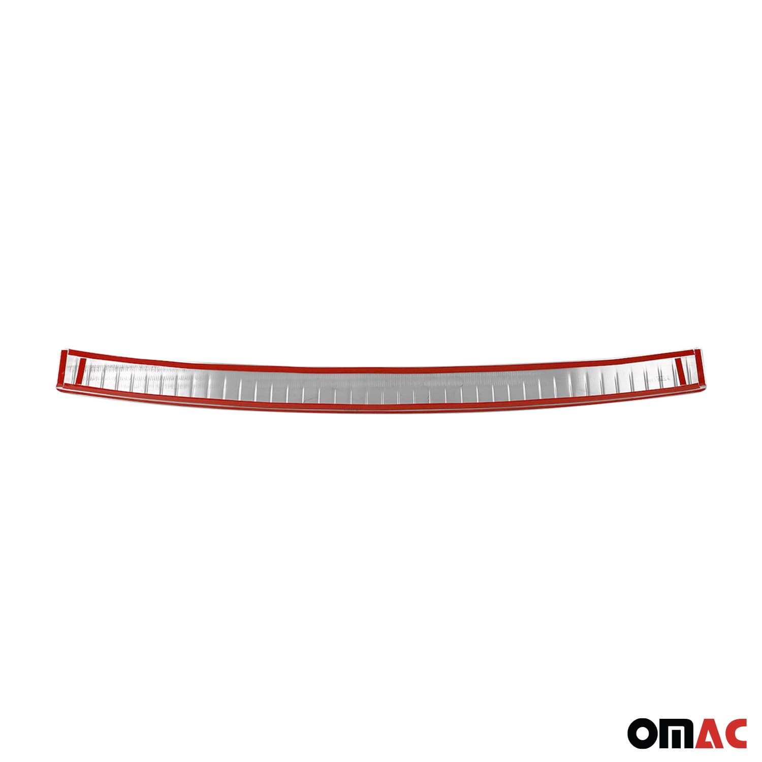 OMAC Protezione Paraurti Posteriore compatibile con VW T5 Multivan 2003-2015 Cromo Acciaio Inossidabile Spazzolato Argento