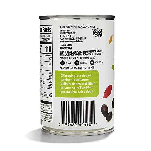 365 By Whole Foods Market 0099482414221 Unsalted Black Beans thumb #2