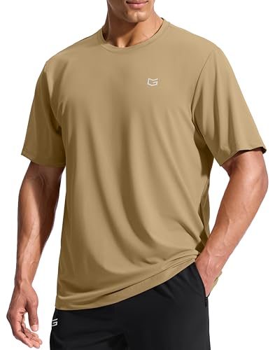 Image of G Gradual Men's Sun Protection Swim Shirt UPF 50+ Rash Guard Short Sleeve Quick Dry Water Hiking Workout Shirts for Men