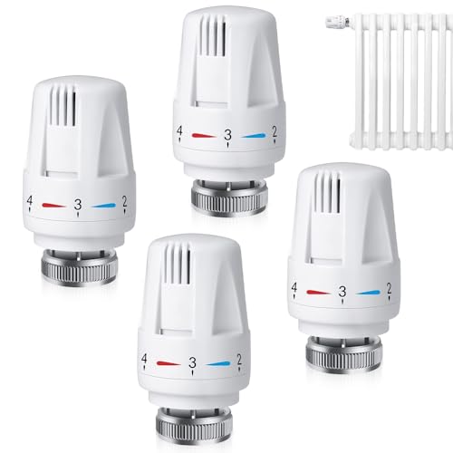 mizikuu 4 pezzi Testa Termostatica, Valvola Termostatiche M30 x...