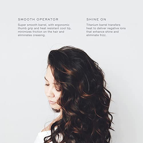 Kristin Ess Hair 2 Inch Titanium Curling Iron For Big Blowout Waves + Volume - 2 Inch Salon Professional Wide + Large Barrel Curling Iron - Dual Voltage + Auto Shut-Off - Smooth + Shiny Curls #TOP3