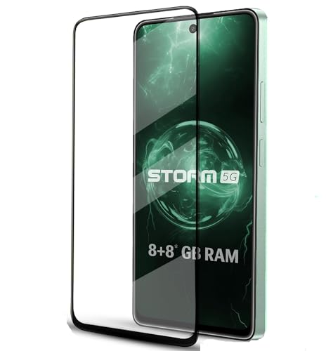 Image of DD SON Tempered Glass Screen Protector Compatible for Lava Storm 5G (11D) with Edge to Edge Coverage and Easy Installation kit
