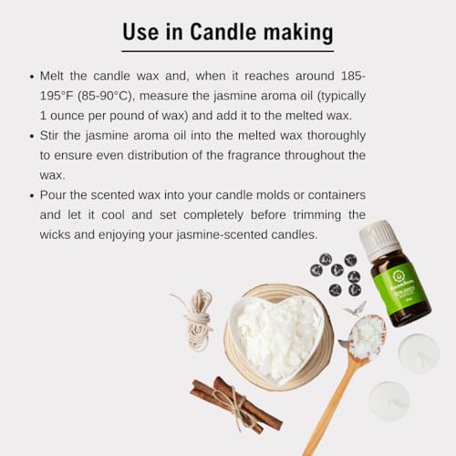 Image of ASIAN AURA Ceramic Aroma Diffuser Oil Set (10ml Each) Pack of 6| Home Fragrance & Aromatherapy | Meditation /Yoga (60 Ml, White Jasmine)