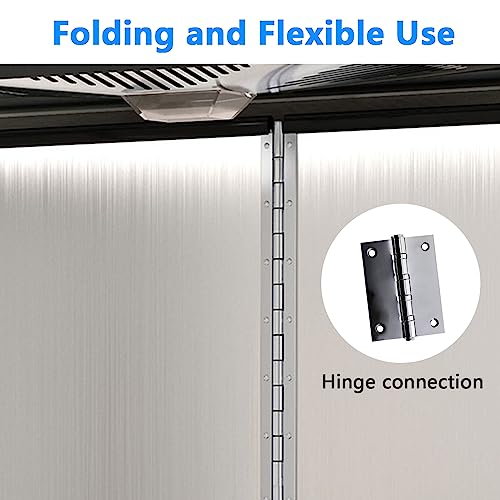 Funda protectora de cocina plegable y pantalla antiadherente de tres lados de grasa para encimeras 7