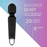 Yarosi Massage Device Strongest Cordless Handheld Massager - Powerful - Best for Travel - Magic Stress Away - Perfect on Back Legs Hand Pains and Sports Recovery - Black