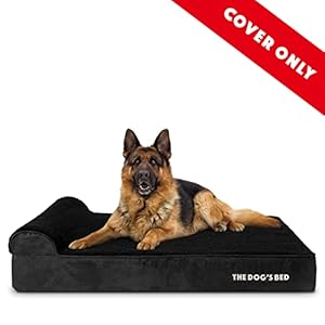 Replacement-Outer-Cover-Cover-ONLY-NO-Bed-for-The-Dogs-Bed-Orthopedic-Memory-Foam-Dog-Bed-Washable-Plush-Fabric-Extra-Large-46-x-28-x-6-Black-Plush - Cucciolini Doodles   Replacement-Outer-Cover-Cover-ONLY-NO-Bed-for-The-Dogs-Bed-Orthopedic-Memory-Foam-Dog-Bed-Washable-Plush-Fabric-Extra-Large-46-x-28-x-6-Black-Plush